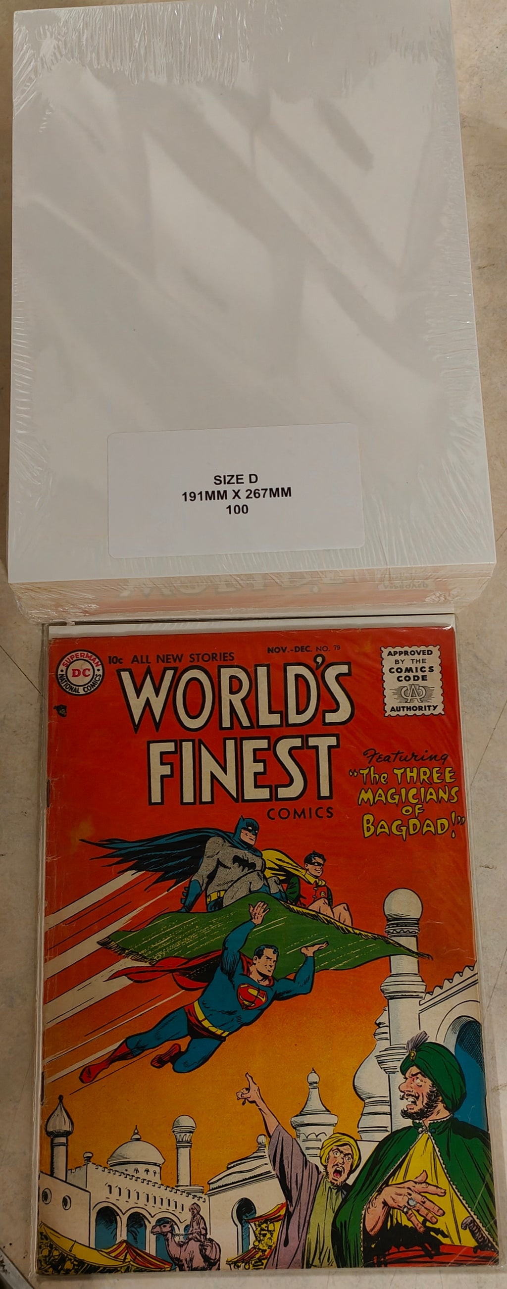 Size D - GOLDEN AGE SIZE COMIC BACKING BOARDS