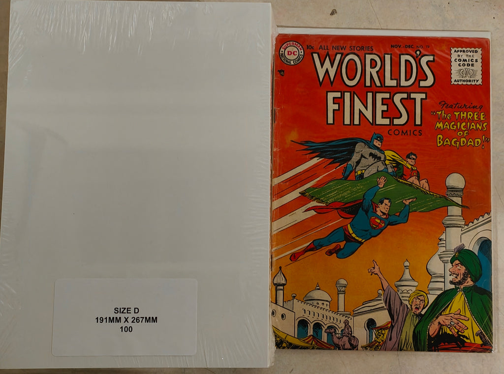Size D - GOLDEN AGE SIZE COMIC BACKING BOARDS