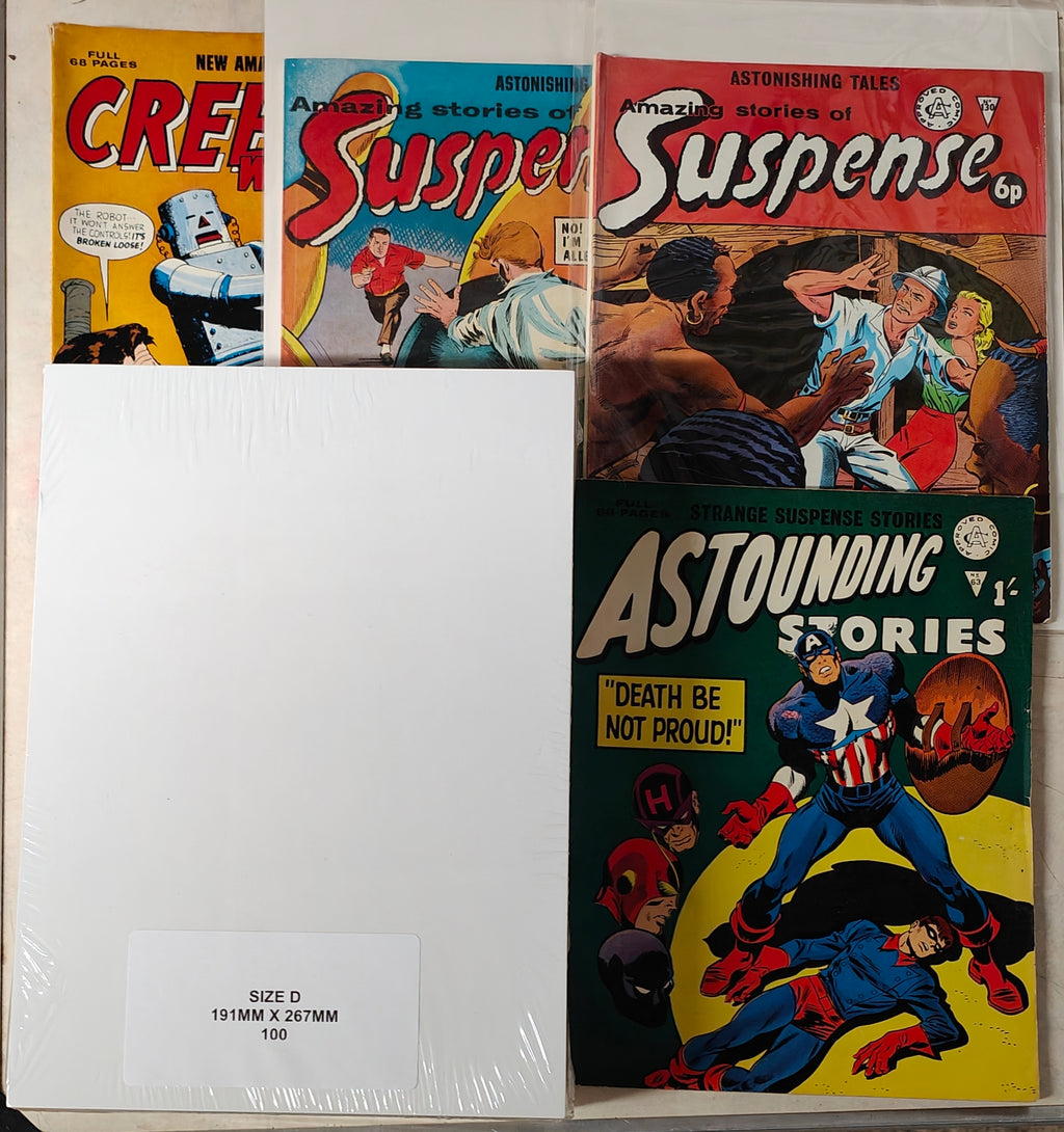ALAN CLASS COMIC SIZE BACKING BOARDS (SIZE D)