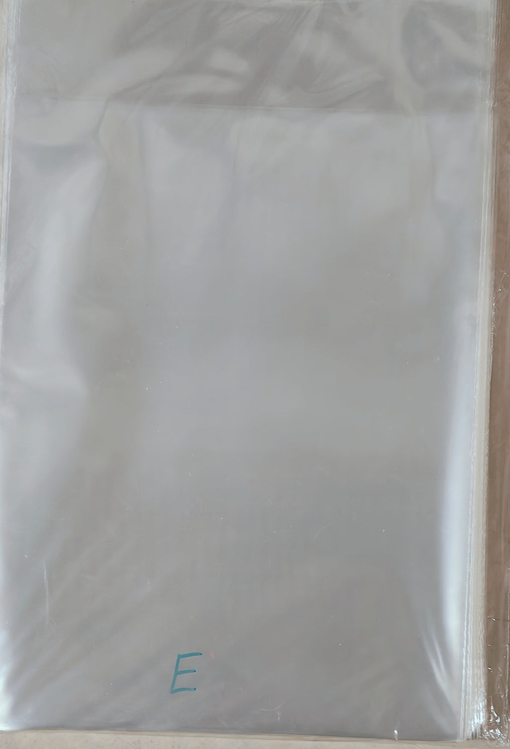 Size E. MAGAZINE SIZE STORAGE BAGS - POLYPROPYLENE PACK OF 100