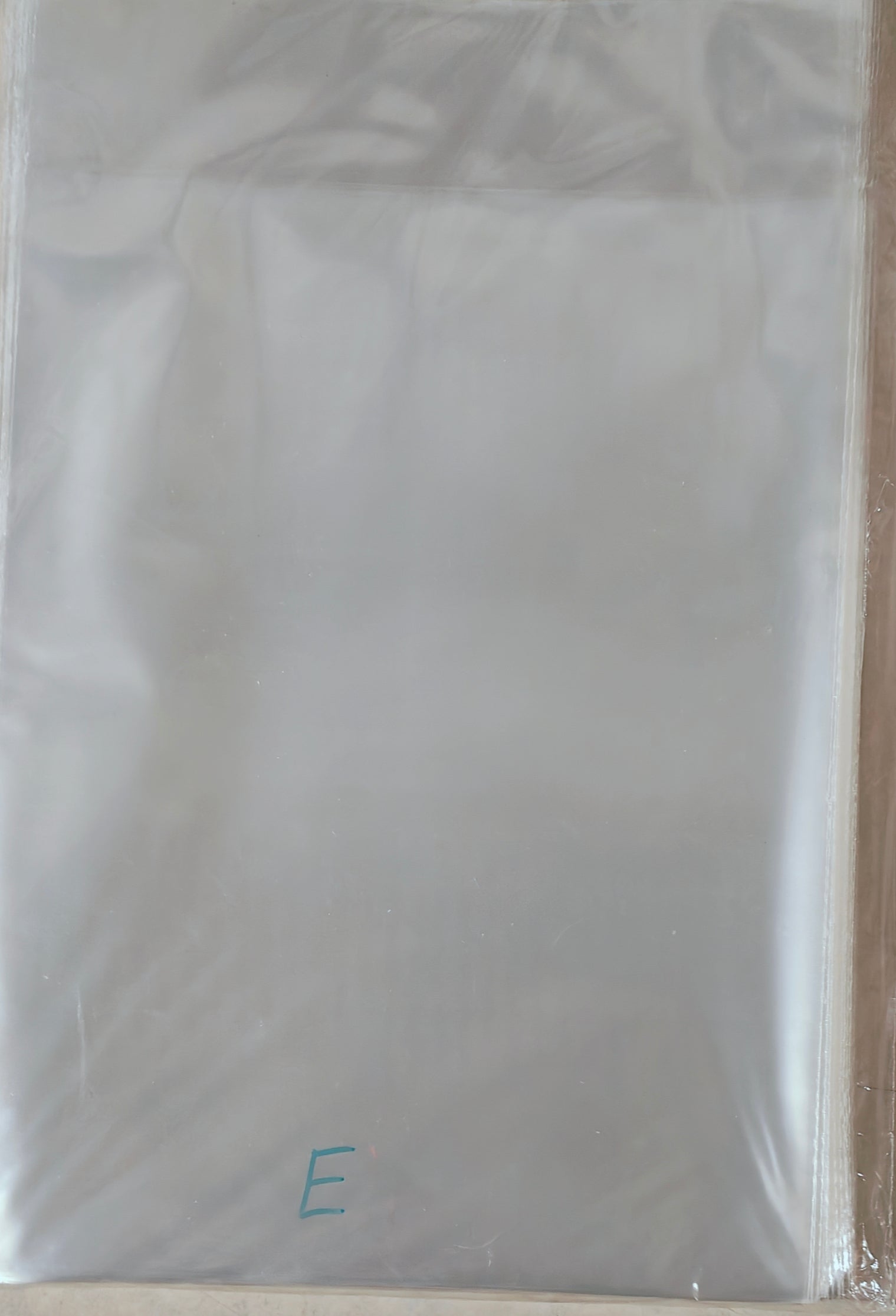 Size E. MAGAZINE SIZE STORAGE BAGS - POLYPROPYLENE PACK OF 100