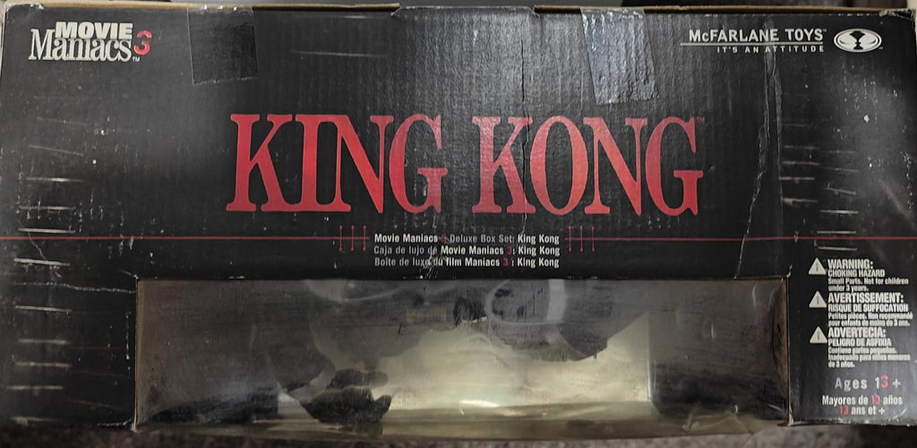 KING KONG FIGURE BOXED - MOVIE MANIACS TODD McFARLANE - RARE