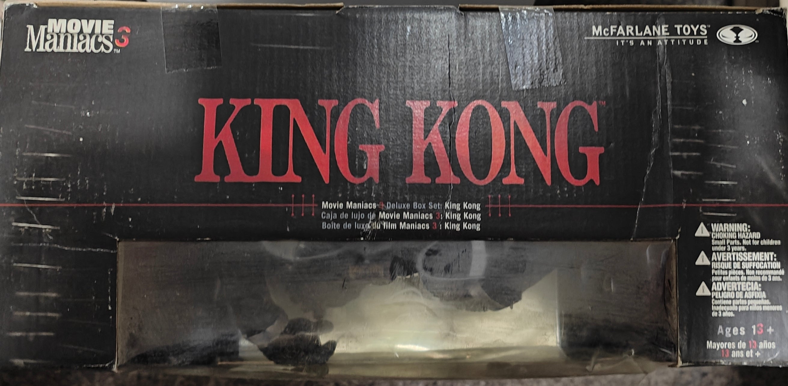 KING KONG FIGURE BOXED - MOVIE MANIACS TODD McFARLANE - RARE