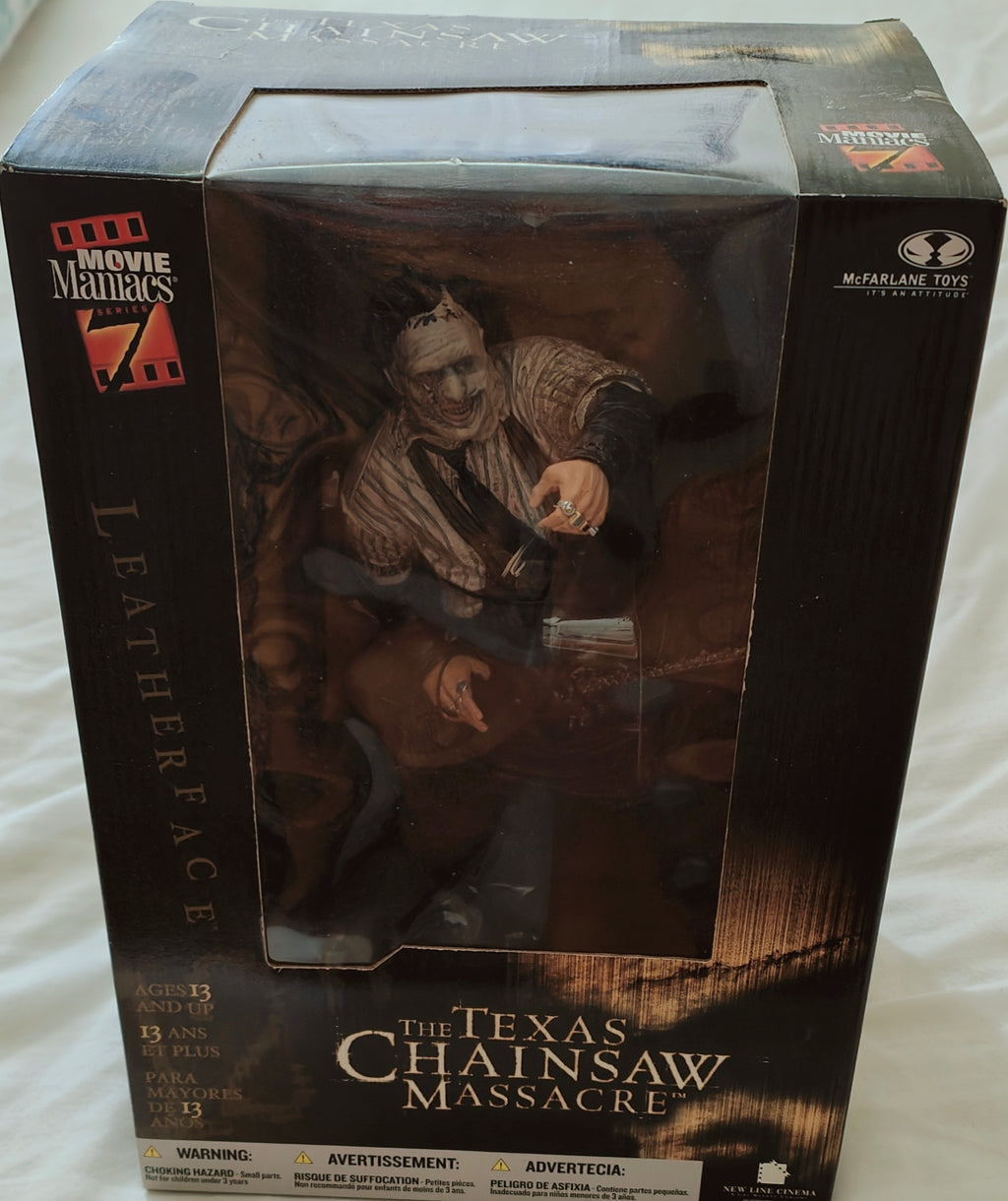 McFarlane Toys Movie Maniacs Series 7 - Leatherface Deluxe Boxed Set 12" Figure