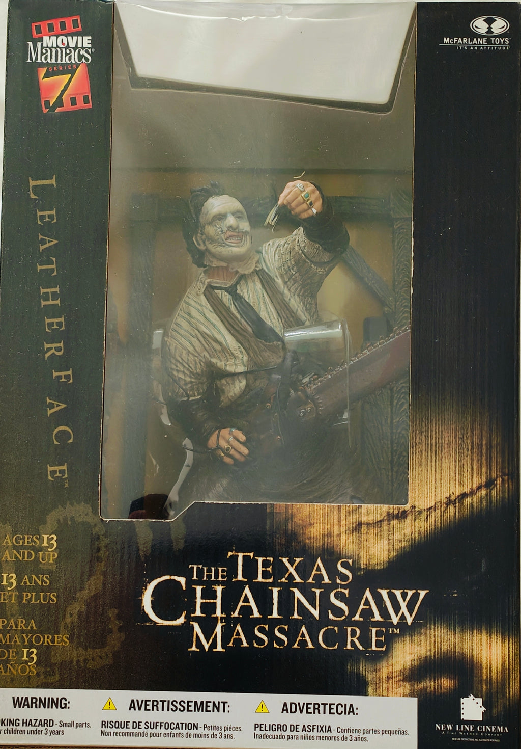 McFarlane Toys Movie Maniacs Series 7 - Leatherface Deluxe Boxed Set 12" Figure