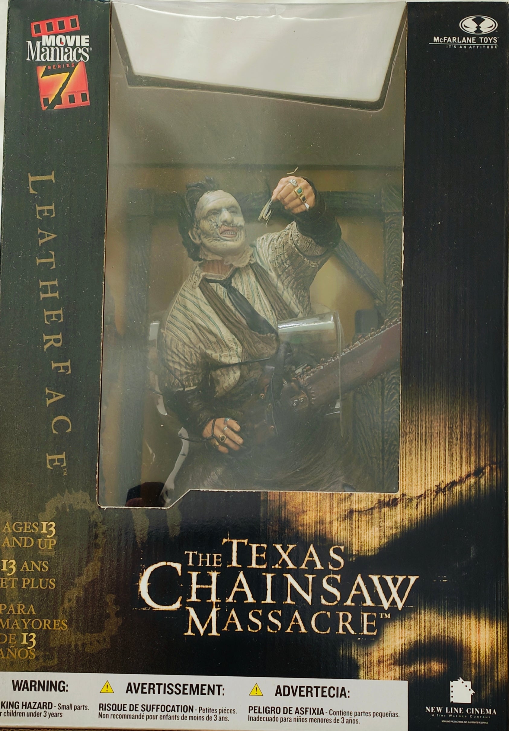 McFarlane Toys Movie Maniacs Series 7 - Leatherface Deluxe Boxed Set 12" Figure