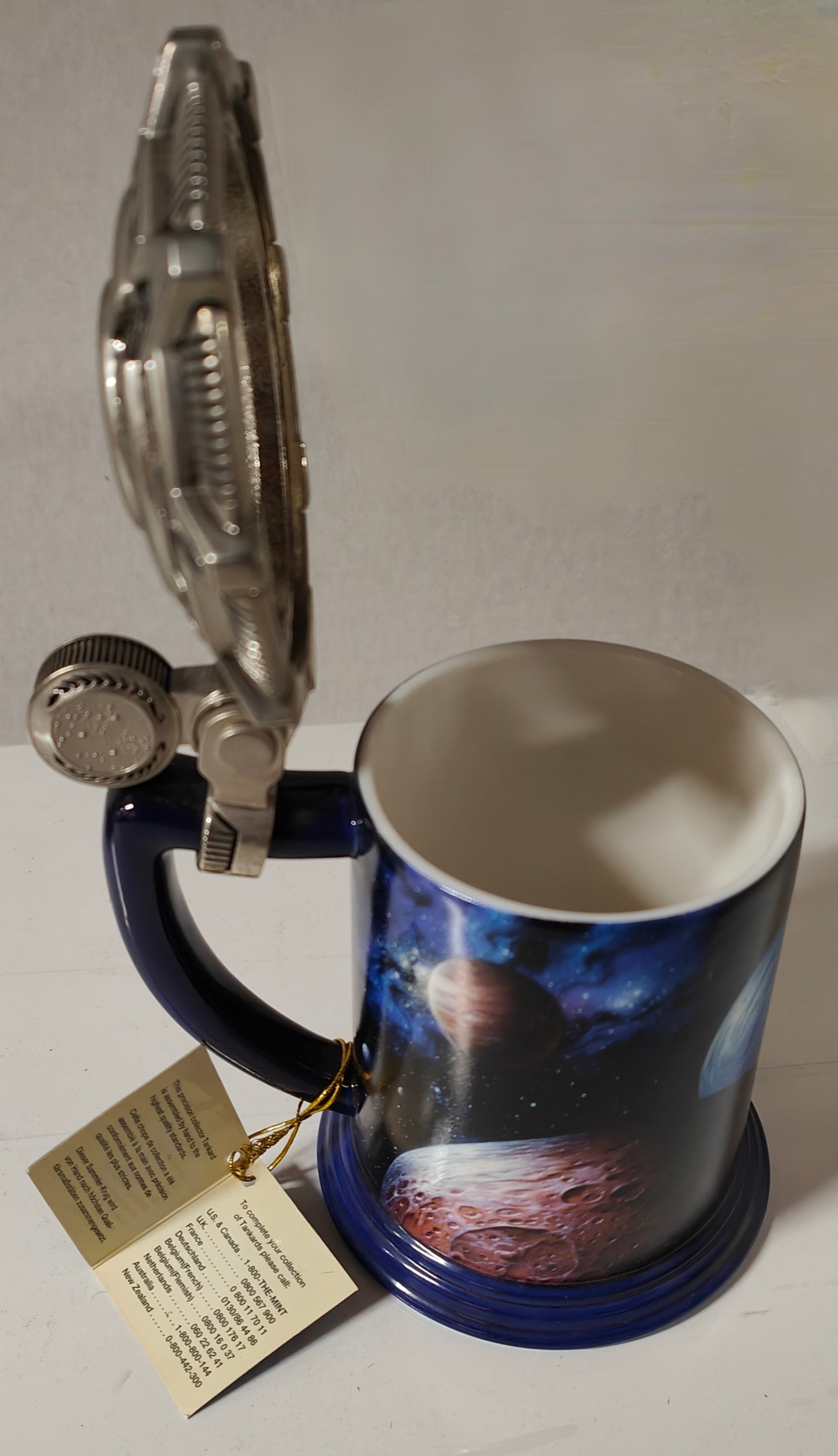 Star Trek Franklin Mint Collector Tankard Tsuneo Sandra Artwork