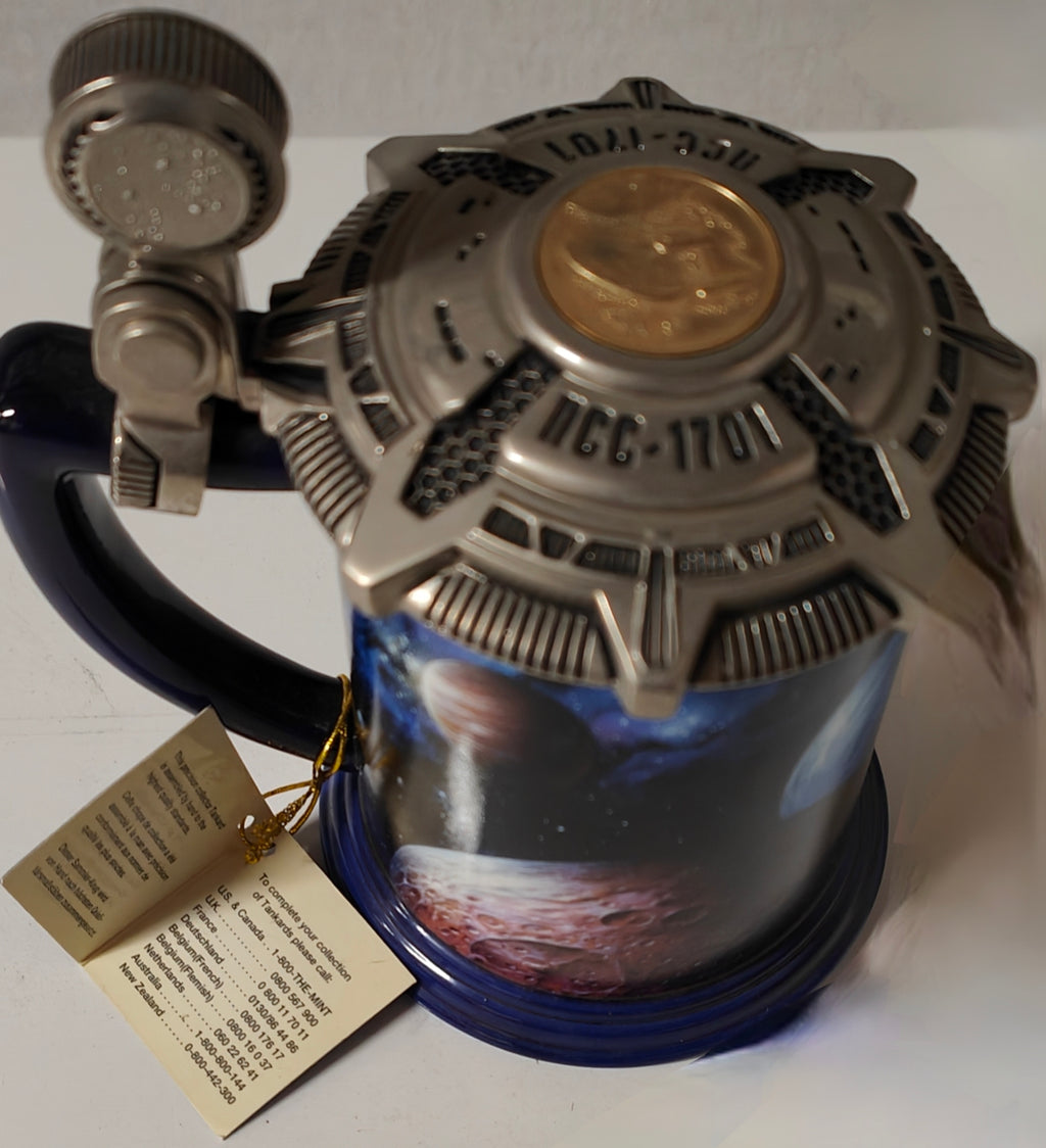 Star Trek Franklin Mint Collector Tankard Tsuneo Sandra Artwork