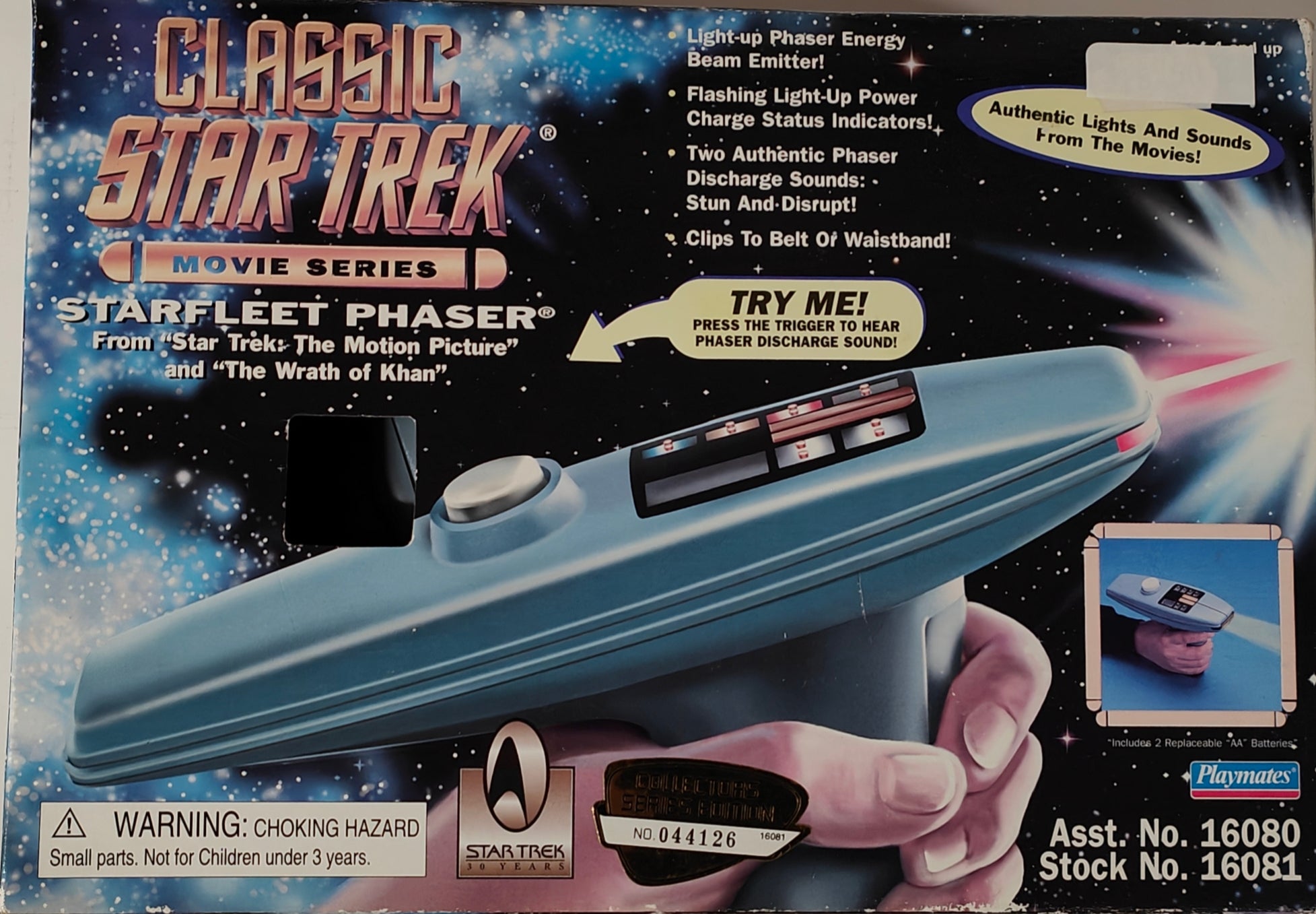 CLASSIC STAR TREK - STARFLEET PHASER - 1996