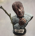 LON CHANEY AS THE WOLF MAN - HEAVY RESIN BUST HIGHLY DETAILED AND PAINTED 10" TALL