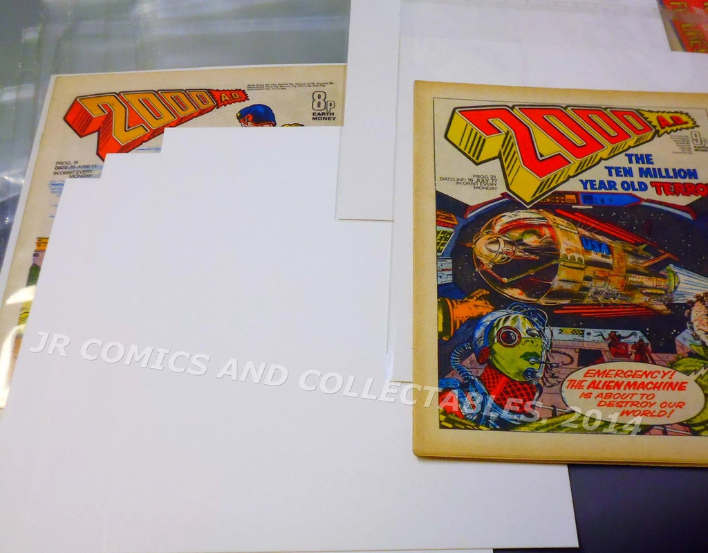 Size F.  Early size 2000AD Backing Boards