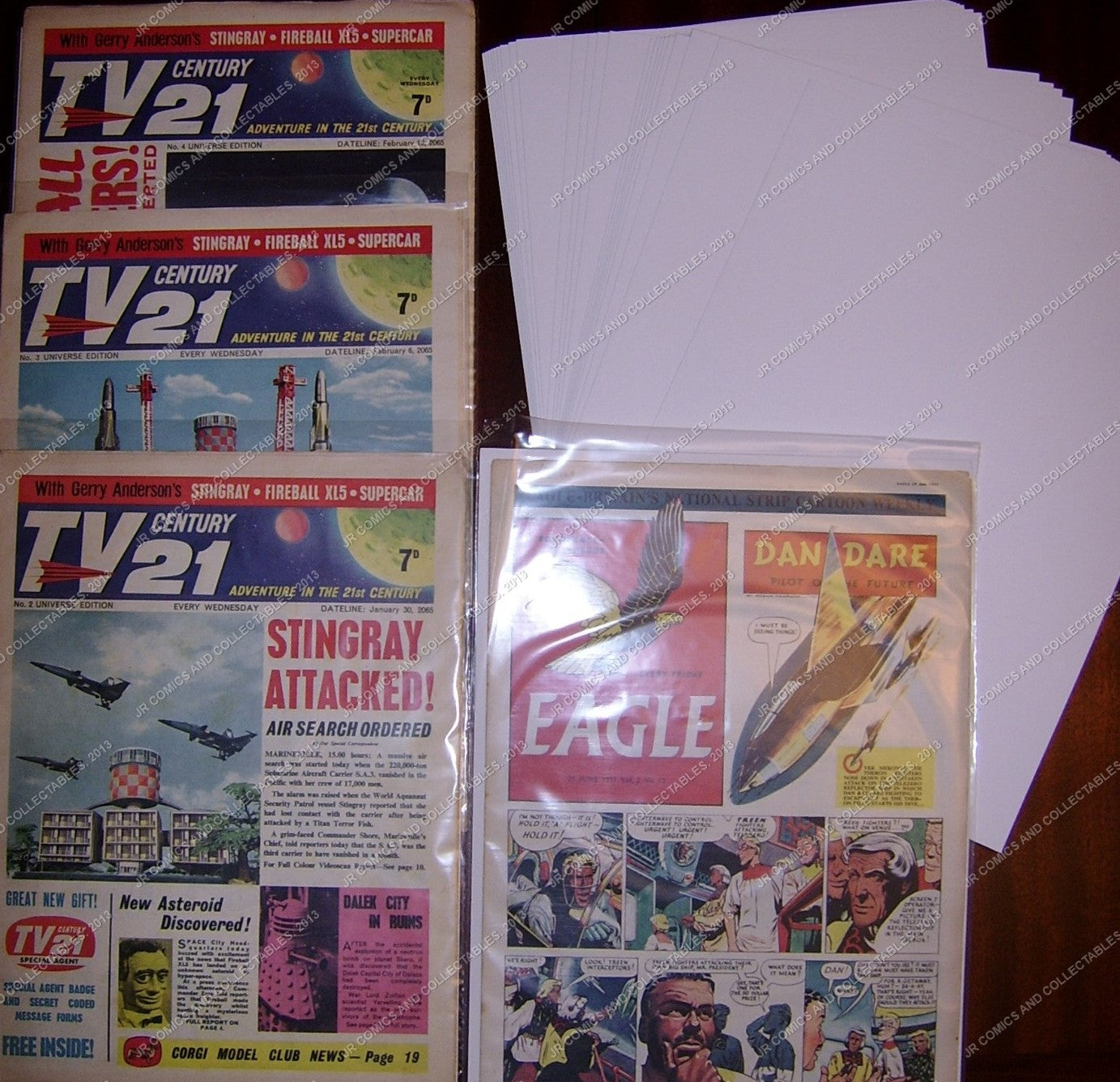 Size K.  TV Century 21 size Comic backing boards