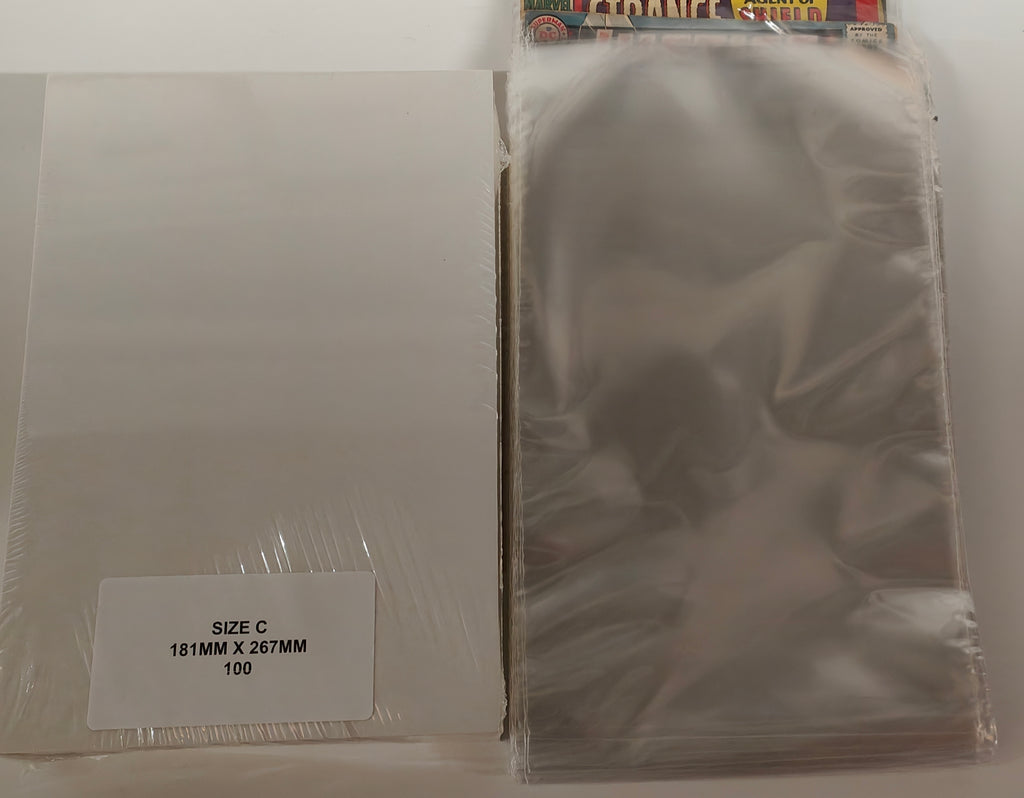 Size C - SILVERAGE SIZE COMIC BACKING BOARDS