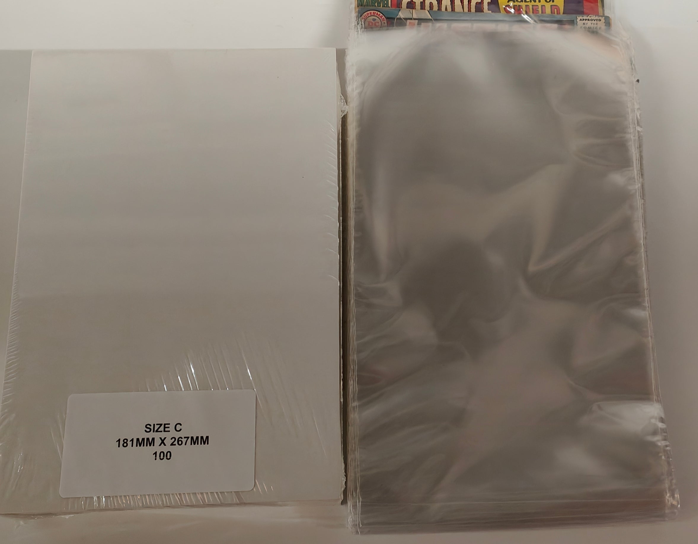 Size C - SILVER AGE SIZE U.S COMIC BAGS