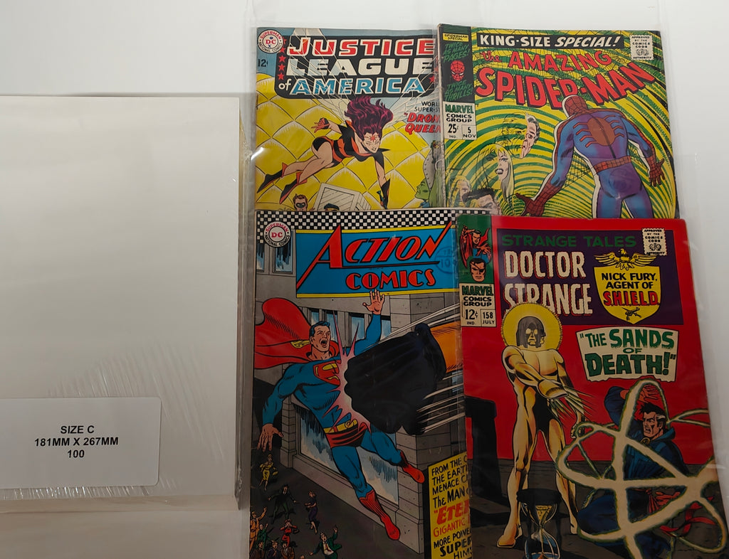 Size C - SILVERAGE SIZE COMIC BACKING BOARDS