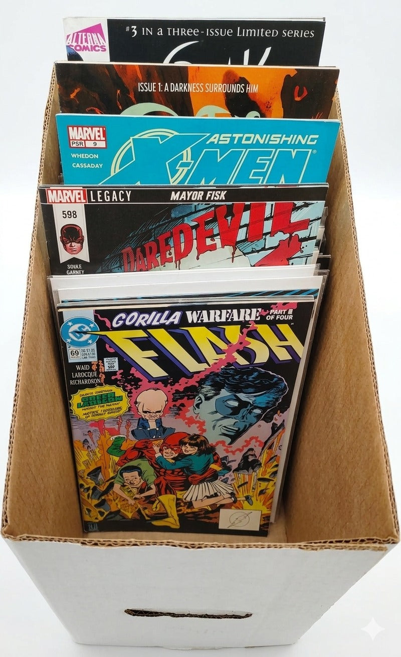 100 x BULK LOT OF U.S. COMIC BOOKS (MARVEL,DC,INDEPENDENTS)