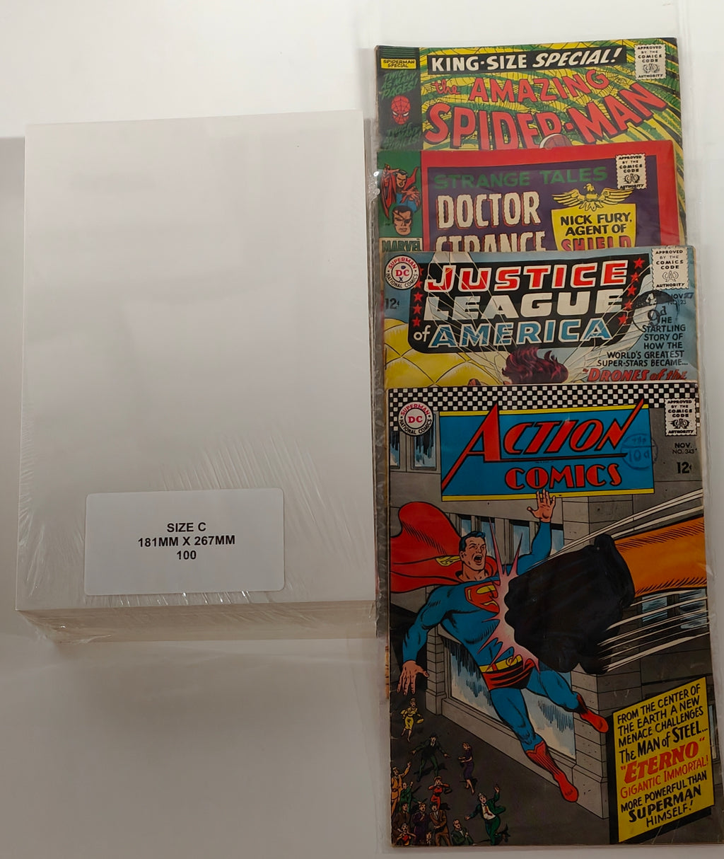 Size C - SILVERAGE SIZE COMIC BACKING BOARDS